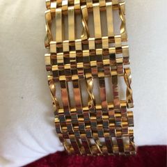 Gold plated gate bracelet