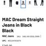 MAC jet black jewelled embellished jeans Sz 42 ( Fit 10-12UK) - Bnwot Rrp 249 Image 2