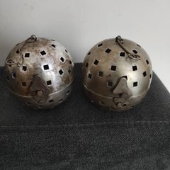 Vintage silver plated potpourri holders