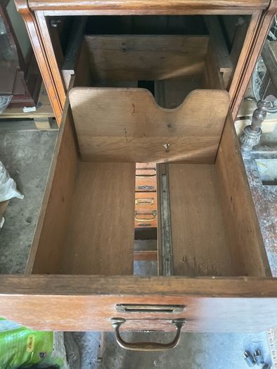 Antique filing cabinet - Oak