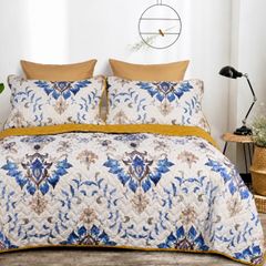 Bed cover with pillow covers
