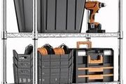 1250 lbs Steel Heavy Duty 5-Tier Utility Shelving Unit Steel Organizer Wire Rack for Home,Kitchen,Office,Chrome 35 x 60 x 158.7 cm