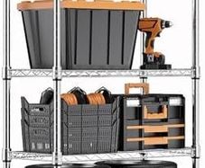 1250 lbs Steel Heavy Duty 5-Tier Utility Shelving Unit Steel Organizer Wire Rack for Home,Kitchen,Office,Chrome 35 x 60 x 158.7 cm