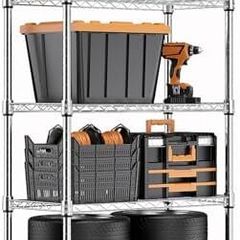 1250 lbs Steel Heavy Duty 5-Tier Utility Shelving Unit Steel Organizer Wire Rack for Home,Kitchen,Office,Chrome 35 x 60 x 158.7 cm