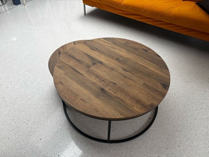 Brown Nesting Circular Coffee Table from Next