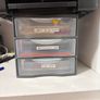 A4 desk drawer unit full with photo plain coloured card A4 sheets Image 3