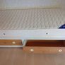 Single bed pine headboard and locker Image 7