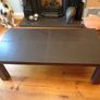 Designer Leather Coffee Table for Sale Image 2