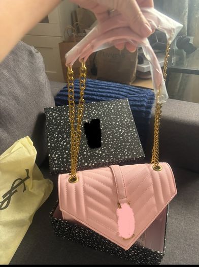 Luxury pink handbag