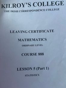 Leaving Cert improve your grade - Revision books Leaving Certificate Ordinary Level Maths all materials by Kilroy College