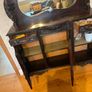 Antique / Vintage Ornate Mahogany Sideboard Display Cabinet with Mirror Back Image 7