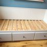 Ikea Hemnes Day Bed - white - with 2 x mattresses Image 2
