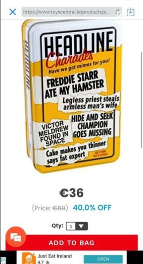 Brand New Unopened Headline Charades game