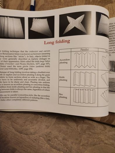 Folded Beauty. The Art Of Napkin Folding.  By John Sallas. Beautiful Illustrated Large Volume Hardbacks In Good Condition. 36.