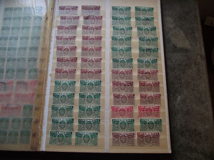 A mixed collection of used stamps, presented in the stock book #3