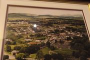 Framed print of air of village may be enniskerry Co. Wicklow.