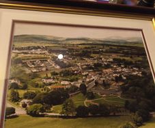 Framed print of air of village may be enniskerry Co. Wicklow.