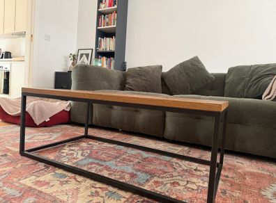 Rustic Oak & Peppercorn Coffee Table