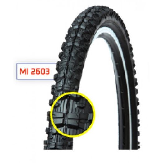 26 2.10 Black Mtb Tread Tyre Mi2603