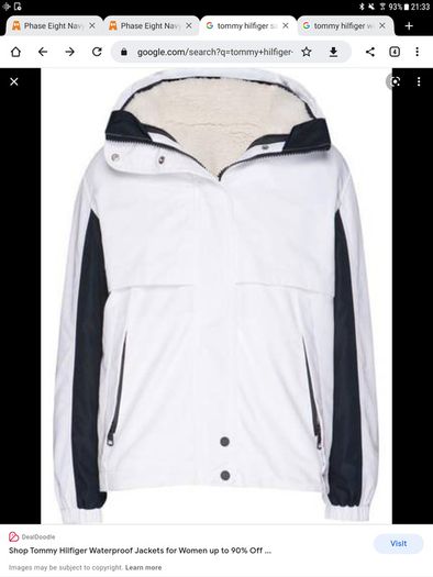 Tommy Hilfiger - 3 in 1 Coat - Size XS UK 8 - White - BNWT RRP 349