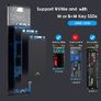 10Gbps M.2 NVMe SSD Enclosure, USB 3.1 Gen 2 To NVMe PCI-E M.2 SSD Case, Tool Free M.2 USB Adapter Aluminum, Support UASP For NVMe SSD Size Image 6