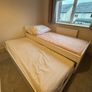 Bed frame with under bed and storage Image 2