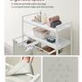 Free standing double laundry hamper storage unit Image 4