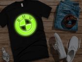 Glow in the dark Bmw Logo t-shirt tee top shirt bmw t-shirt