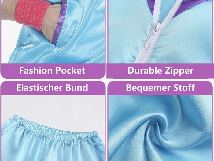 80s Tracksuit Costume for Adults