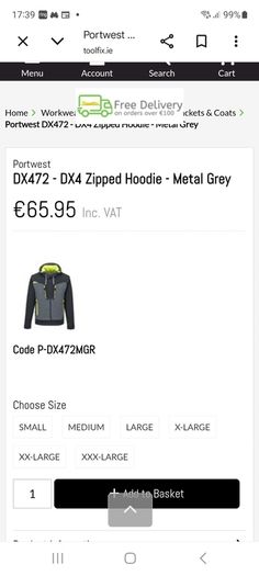 portwest work jacket brand new