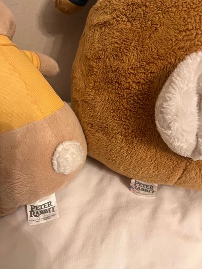 Peter rabbit and cotton tail tedddies