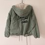 Bershka Green Jacket with logo on the back. EU M Image 5