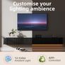 Floating TV Stand Unit with RGB LED Light - 180CM Wall Mounted TV Cabinet with Upgraded Storage & Rounded Edges, Modern TV Media Console for 65-75 Inch TVs Image 4