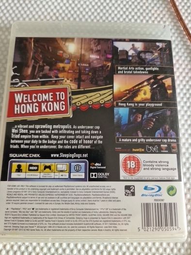 Sleeping Dogs PlayStation3 Ps3 Games Original