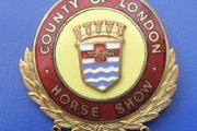COUNTY OF LONDON HORSE SHOW (L. Simpson Ltd of London) - an official's or steward lapel badge (1960's or earlier). Rare!