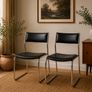Pair of Vintage 1970s Cantilever Dining Chairs Image 2