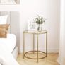 Round glass side table small coffee table - Free Delivery Nationwide Image 5