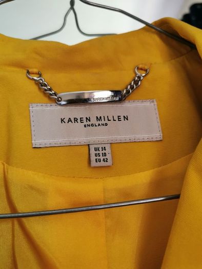 NEW - Karen millen yellow blazer UK 14
