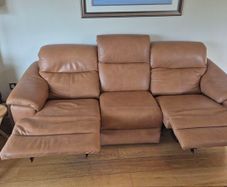 Natuzzi Editions Potenza C063 3 Seater Leather Power Recliner Sofa