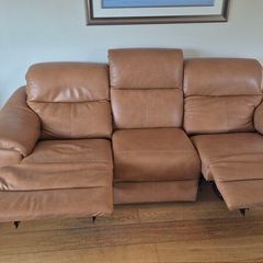 Natuzzi Editions Potenza C063 3 Seater Leather Power Recliner Sofa