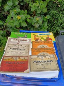 8 x 1950s/60s Original Meccano Instruction Manuals