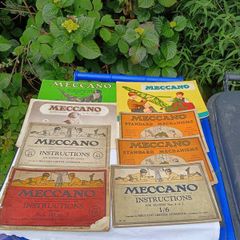 8 x 1950s/60s Original Meccano Instruction Manuals