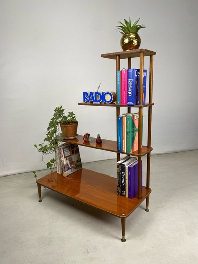 Mid Century Open Shelved Bookcase