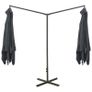 Double Parasol with Steel Pole Anthracite 600x300 cm Image 4