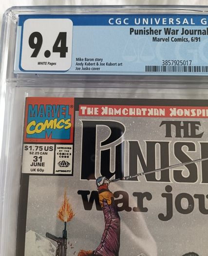 Punisher War Journal Issue 31 CGC 9.4 Certified Graded Comic Framed Marvel