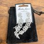 Martin James London Silver Leaf Drop Earrings Image 2
