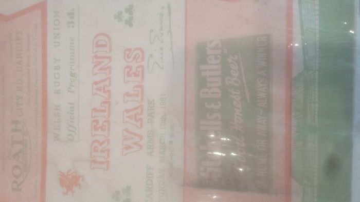 Rare Irish Rugby Programmes