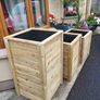 Tall Wooden Planters Flower Planters Tree Planters Veg Planters Image 3