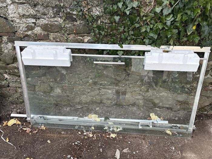 window and shower door