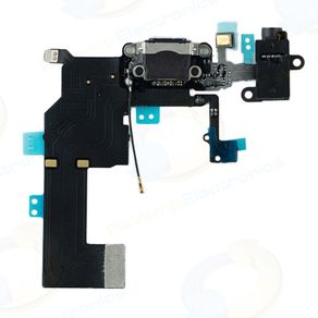 iPhone 5C Replacement Charging Dock Port Connector Flex Cable and Mic Black